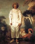 Jean-Antoine Watteau Pierrot oil painting